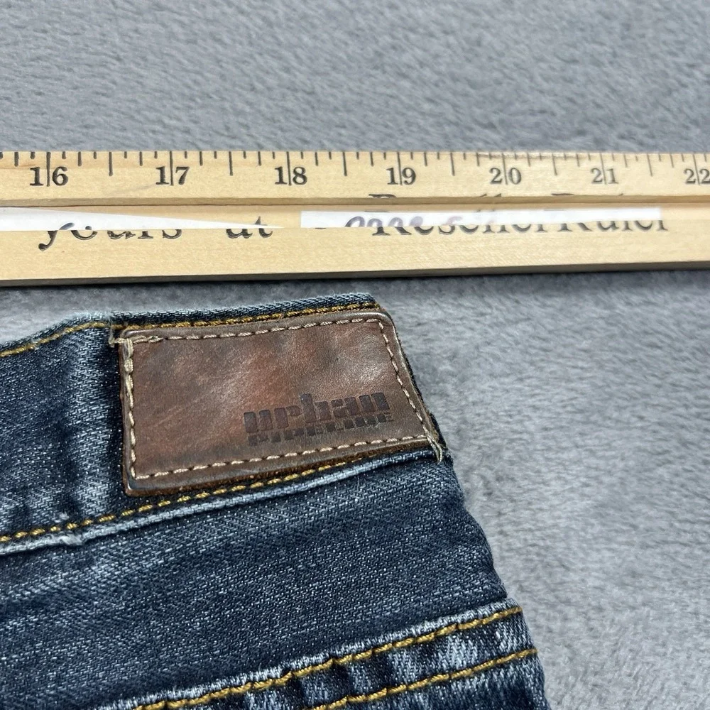 Urban Pipeline Jeans Mens 38x32 Blue Relaxed Bootcut Dark Wash Denim